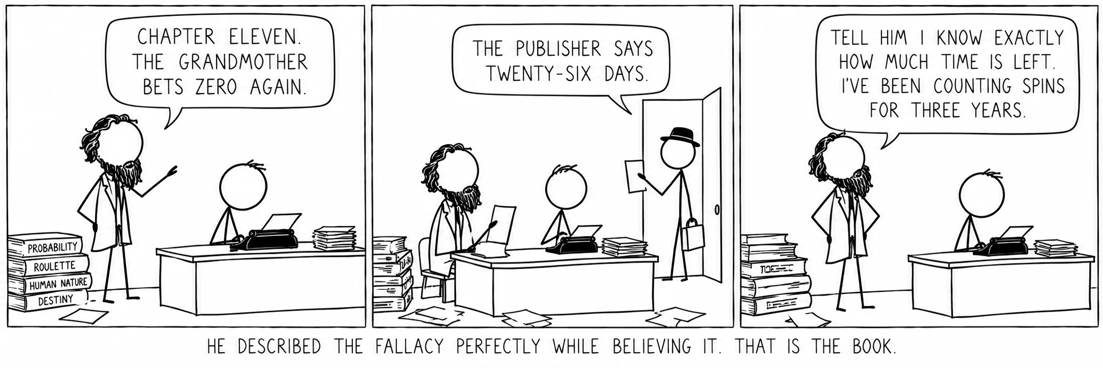 Descrisse la fallacia alla perfezione mentre ci credeva. Questo è il libro.