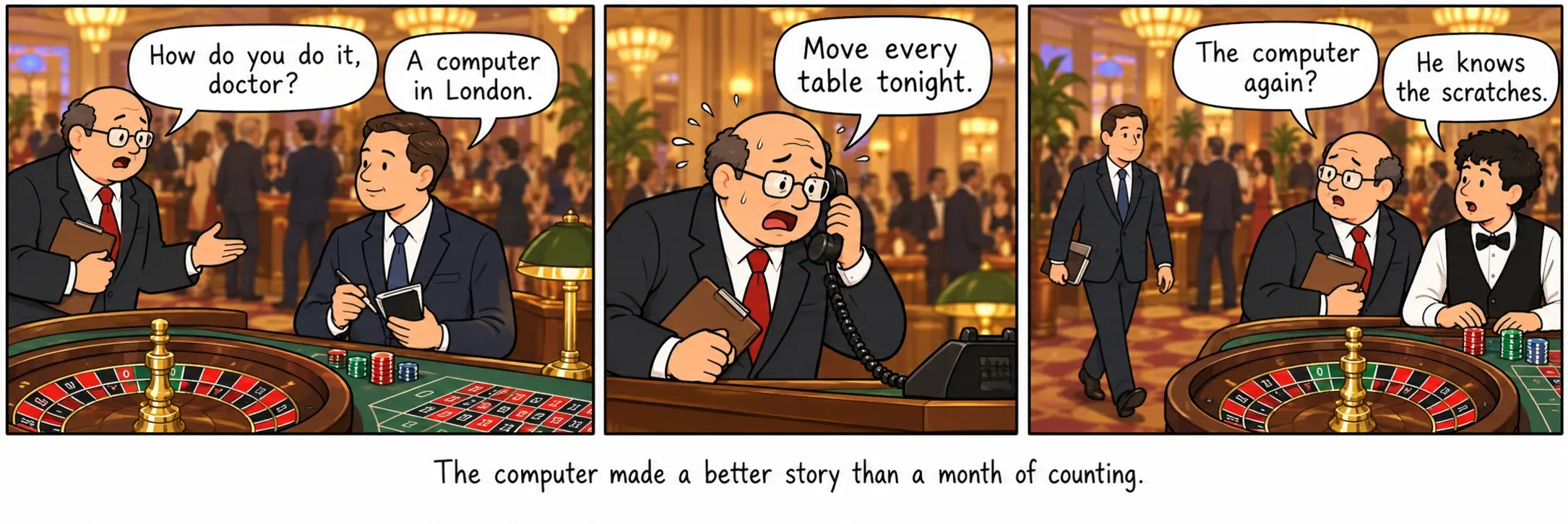 Il computer era una storia migliore di un mese di conteggi.