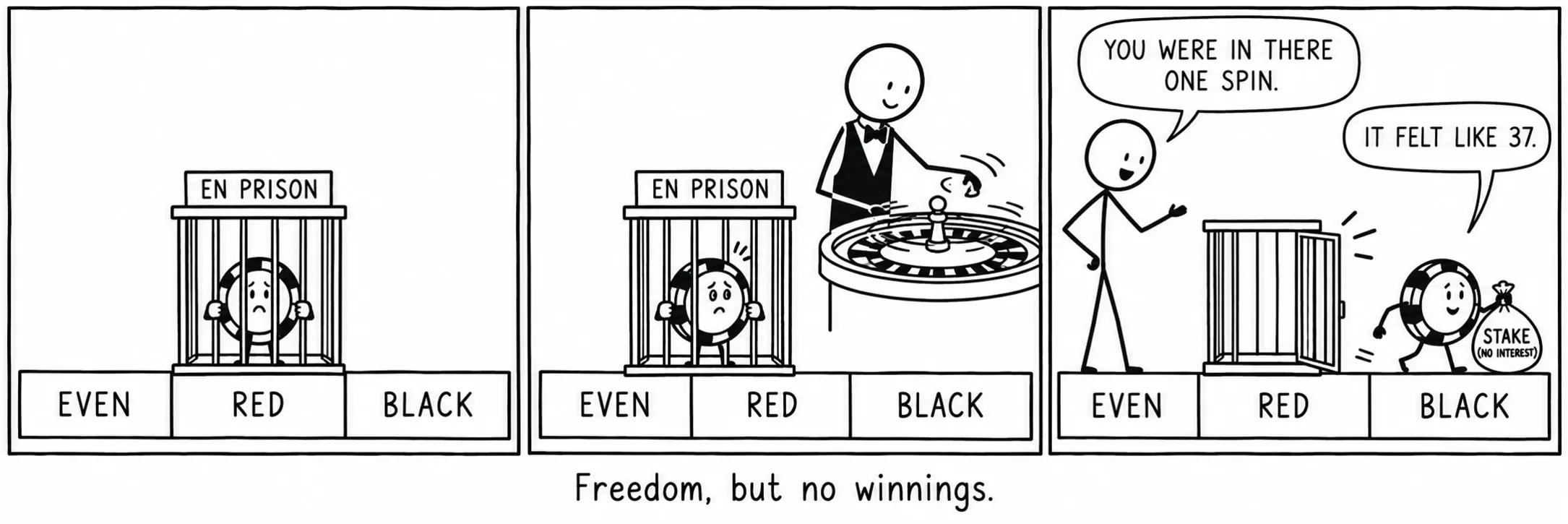 Libertà, ma senza vincita.